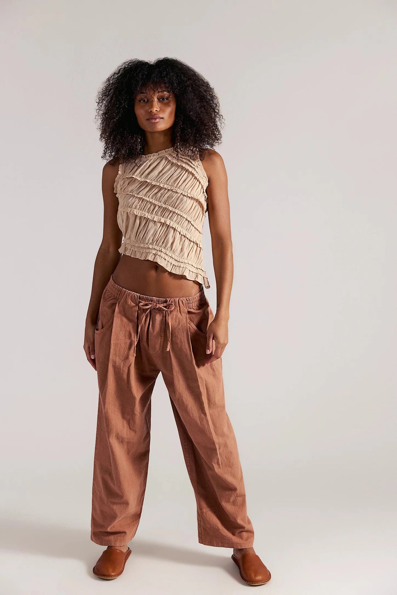 Free People - Chambers Laid Back Pull on Pant - Canyon Sunset - happenstance.