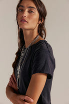 Free People - Nova Tee - Black - happenstance.