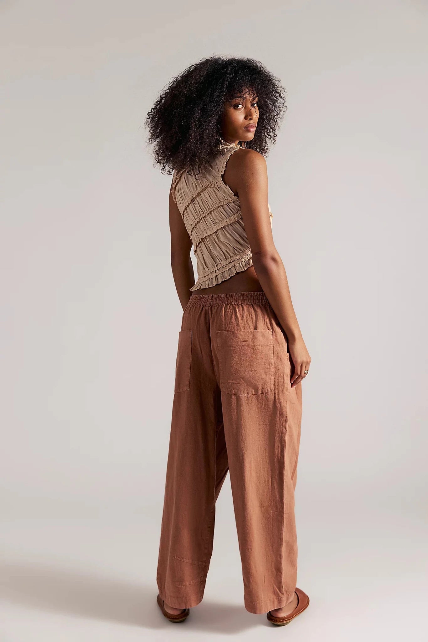 Free People - Chambers Laid Back Pull on Pant - Canyon Sunset - happenstance.