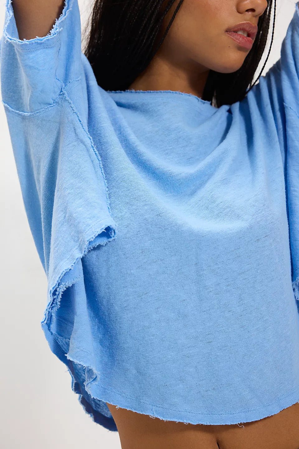 Free People - Elsie Swing Tee - Blissful Blue - happenstance.