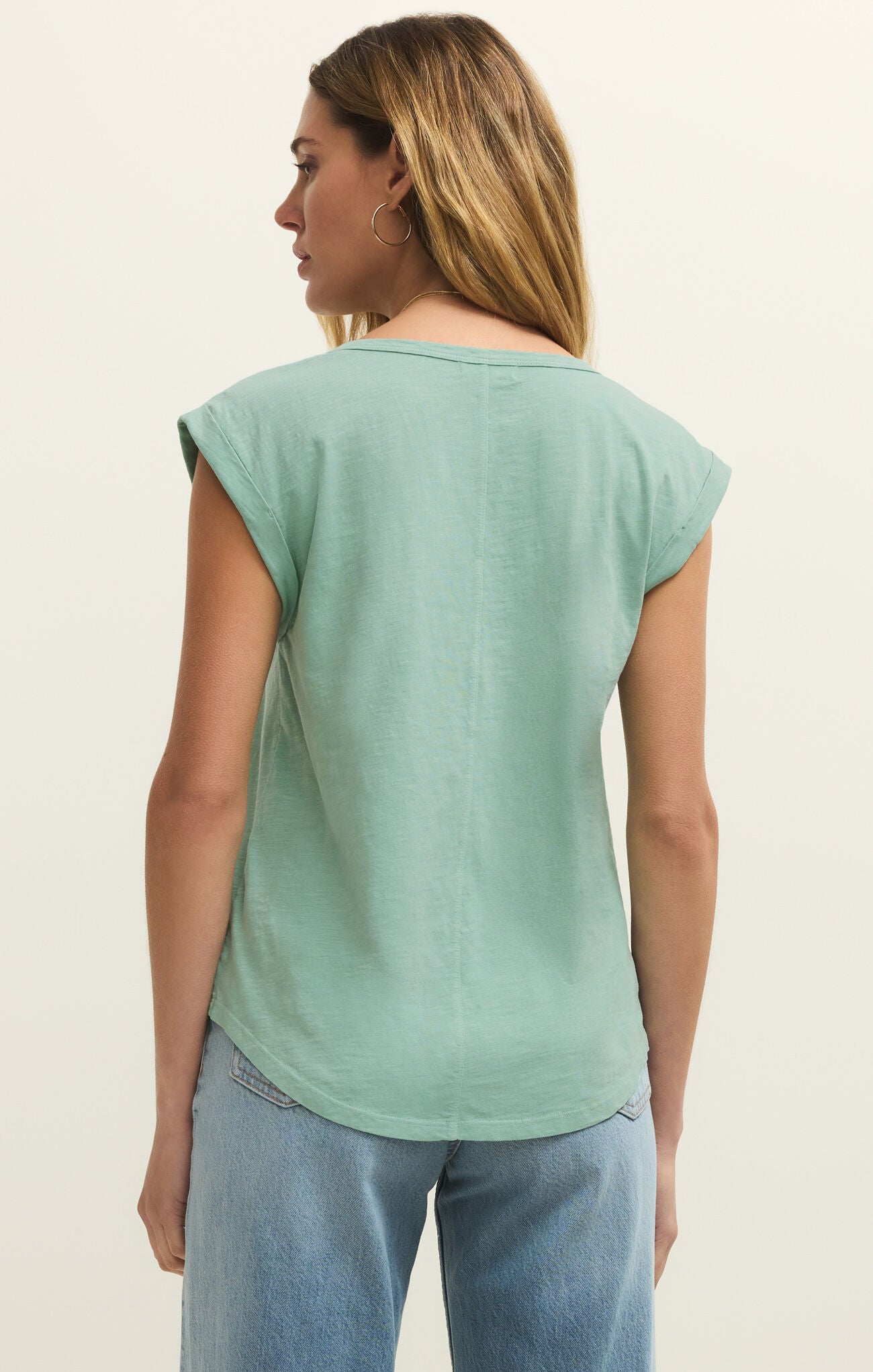 Z Supply - Per Diem Tee - Crystal Green - happenstance.