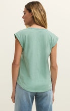 Z Supply - Per Diem Tee - Crystal Green - happenstance.