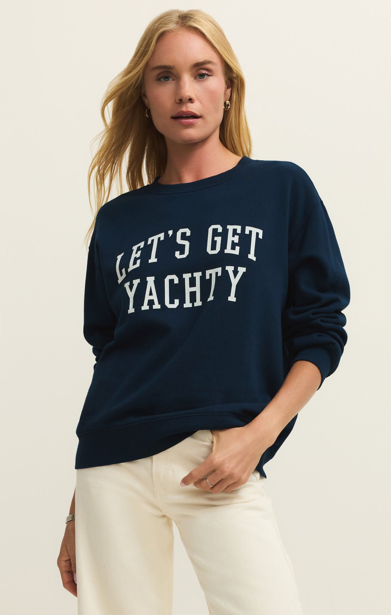 Z Supply - Yachty Boyfriend Sweatshirt - happenstance.