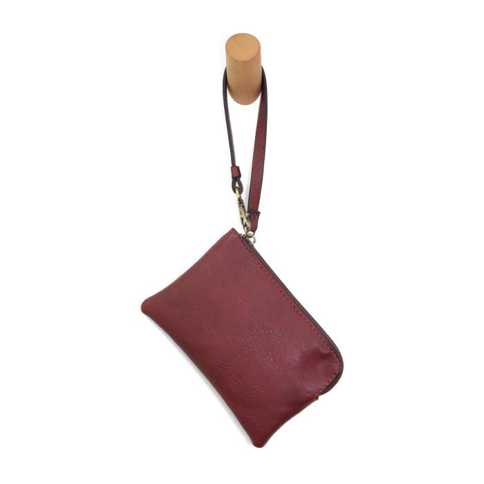 Red wristlet pouch