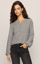 Grey Henley Sweater 
