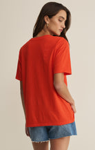 Z Supply - Sweetheart Boyfriend Tee - Lychee - happenstance.