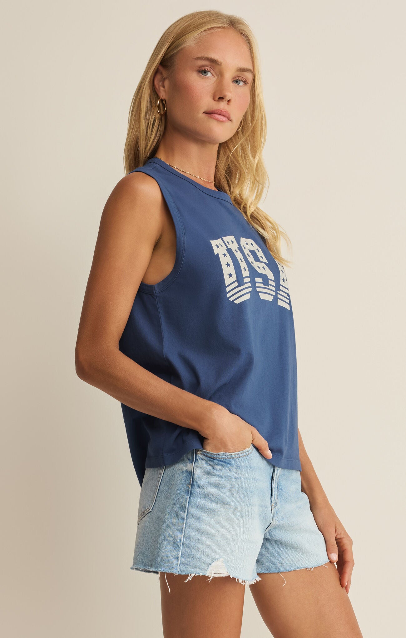 Z Supply - Stars and Stripes Muscle Tank - happenstance.