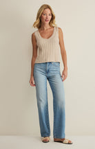 Z Supply - Acadia Sweater Tank - Island Coconut - happenstance.