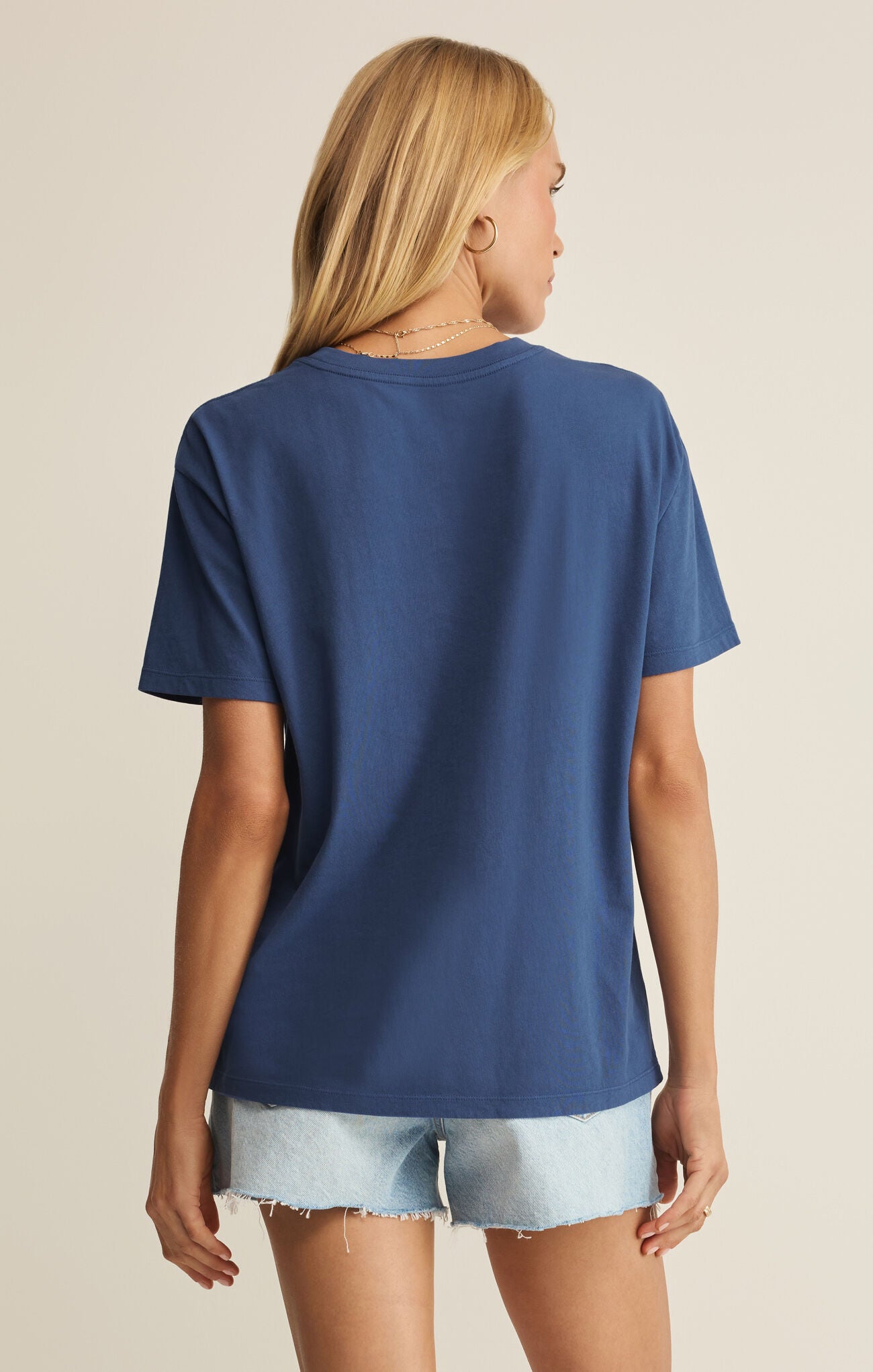 Z Supply - American Boyfriend Tee - True Navy - happenstance.
