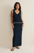 Z Supply - Yessenia Whipstitch Tank - Eclipse - happenstance.