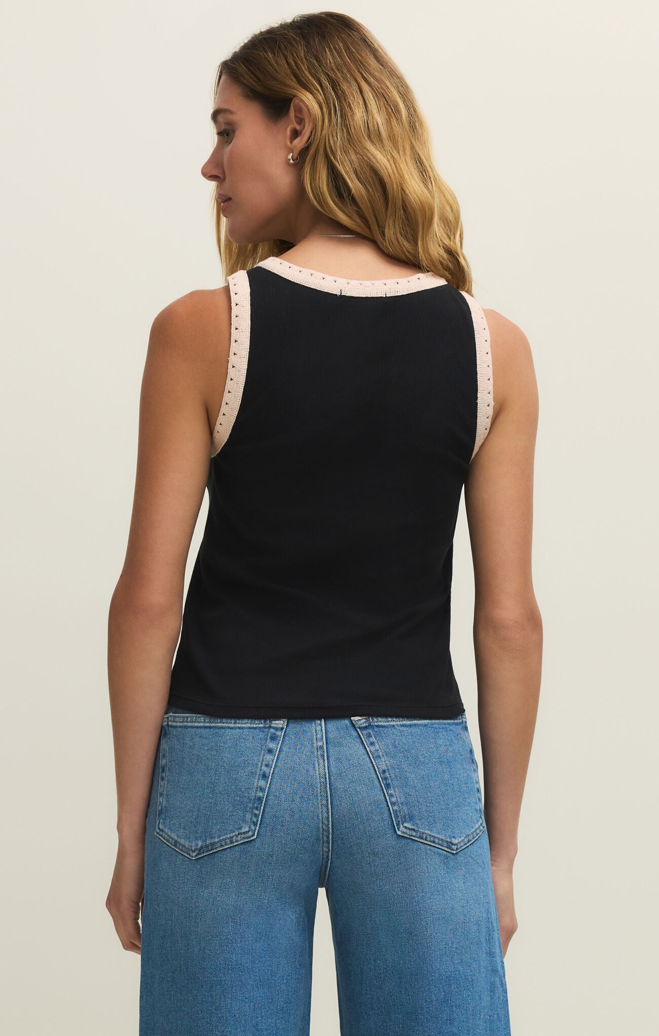 Z Supply - Clarke Rib Tank - Black - happenstance.
