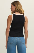 Z Supply - Clarke Rib Tank - Black - happenstance.