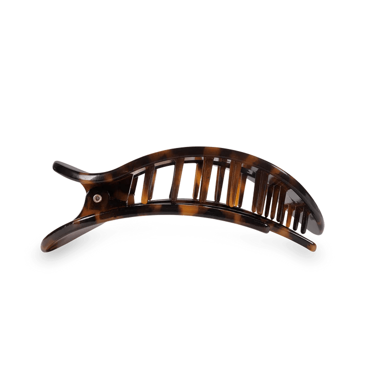 Teleties Medium Flat Round Hair Clip - Tortoise - happenstance.