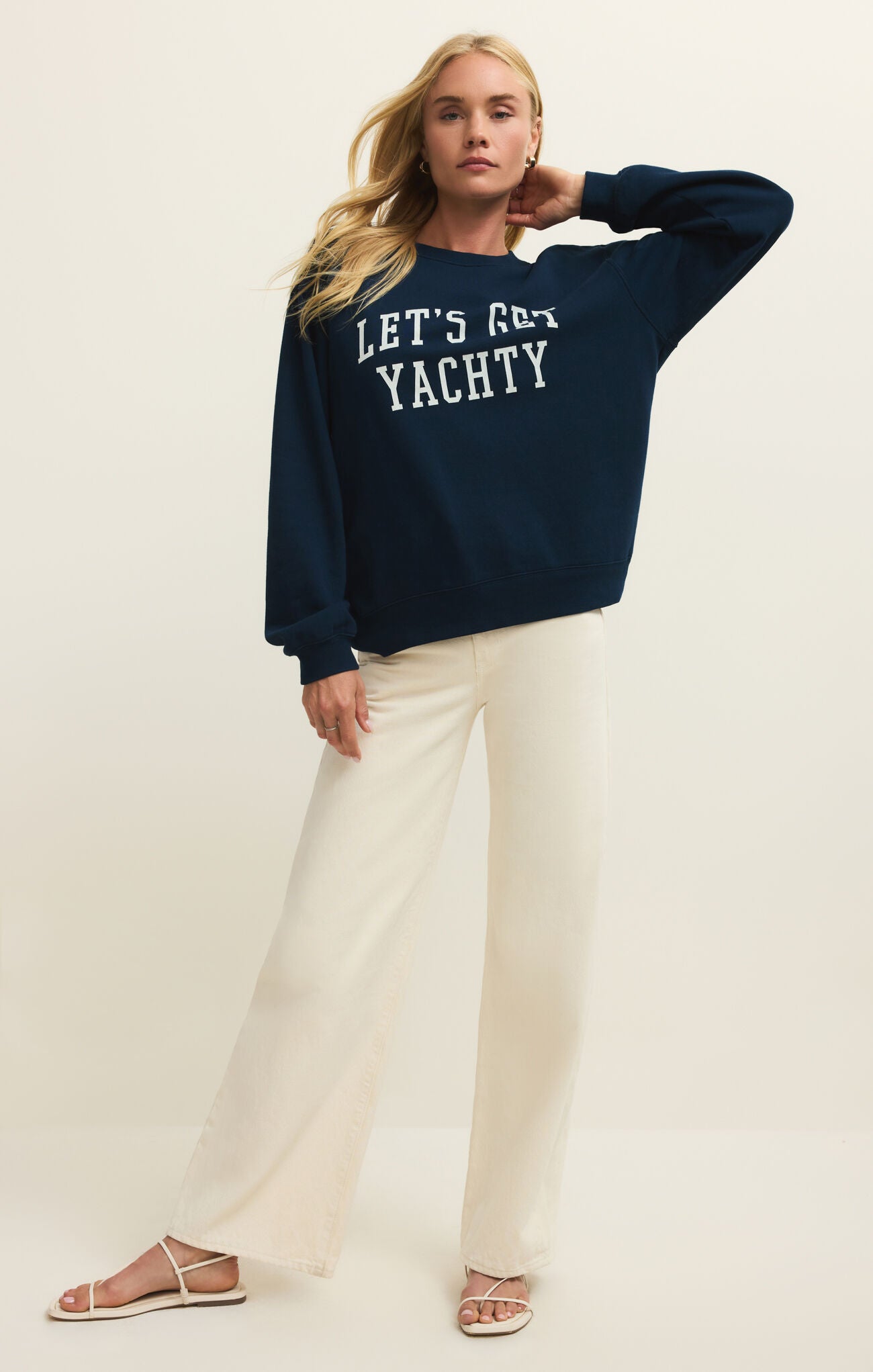Z Supply - Yachty Boyfriend Sweatshirt - happenstance.