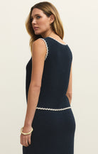 Z Supply - Yessenia Whipstitch Tank - Eclipse - happenstance.