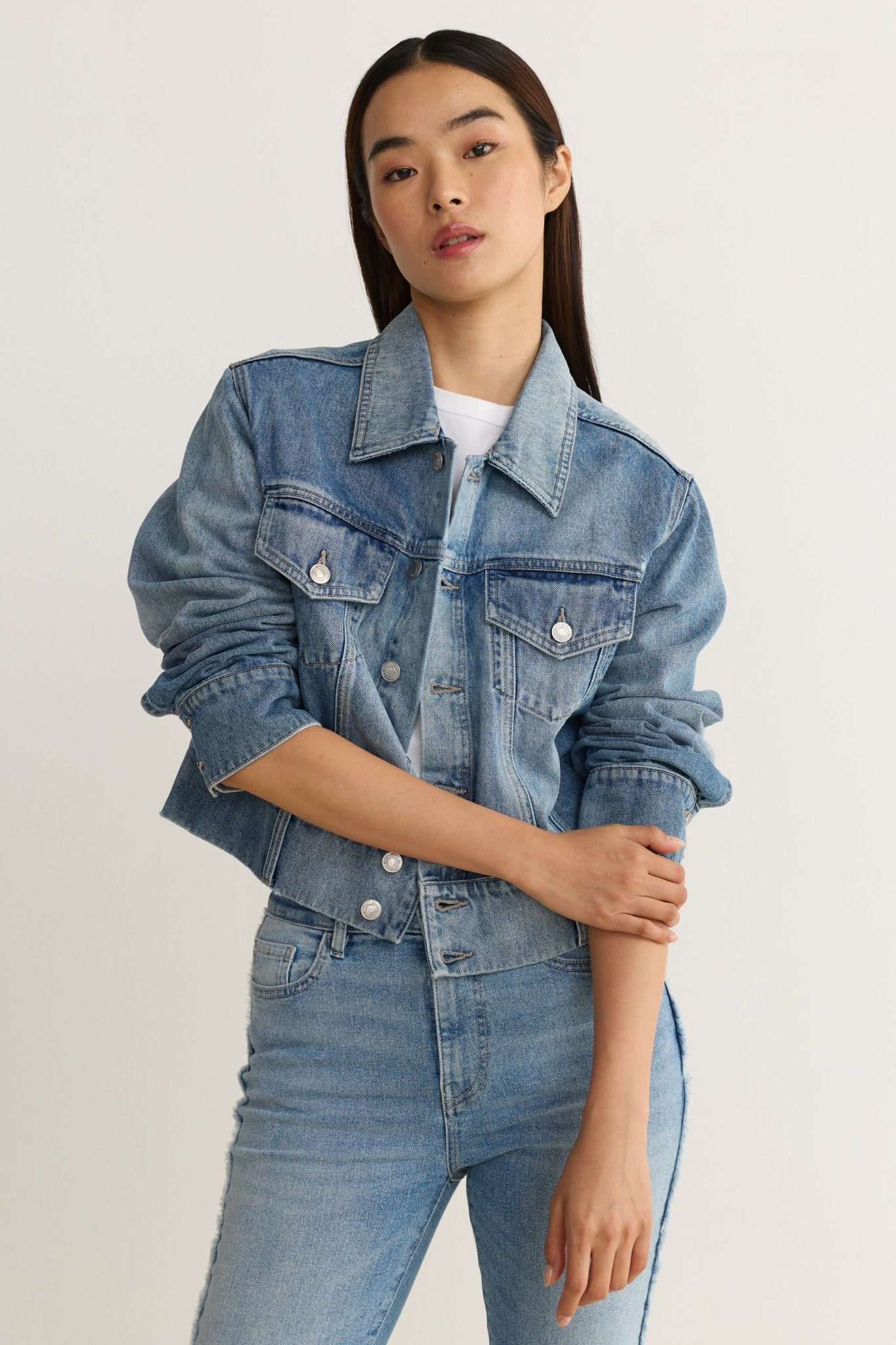 KPD Cropped Denim Jacket - happenstance.