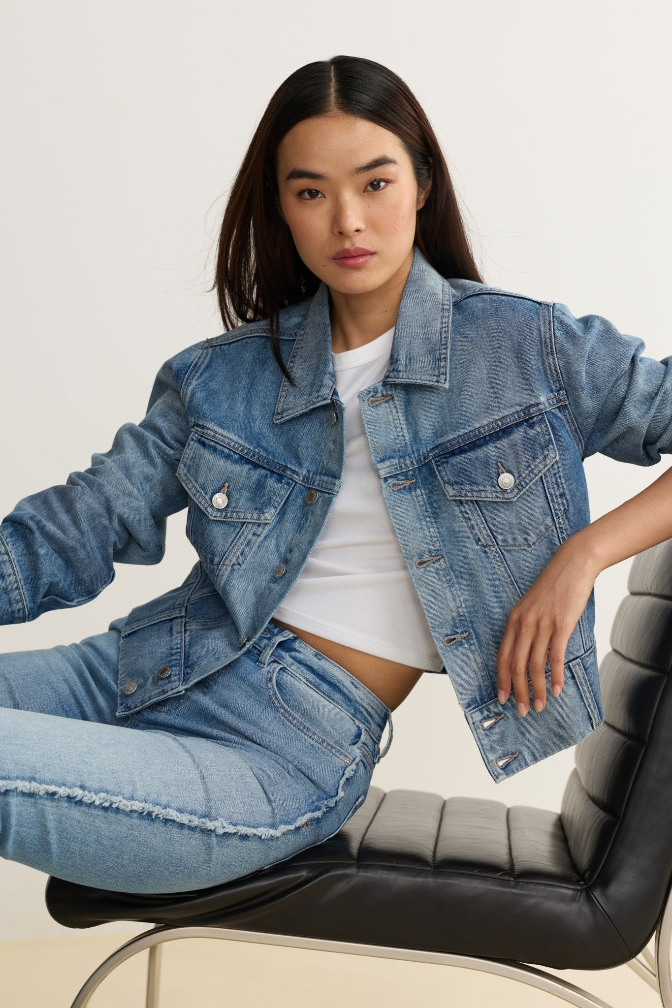 KPD Cropped Denim Jacket - happenstance.