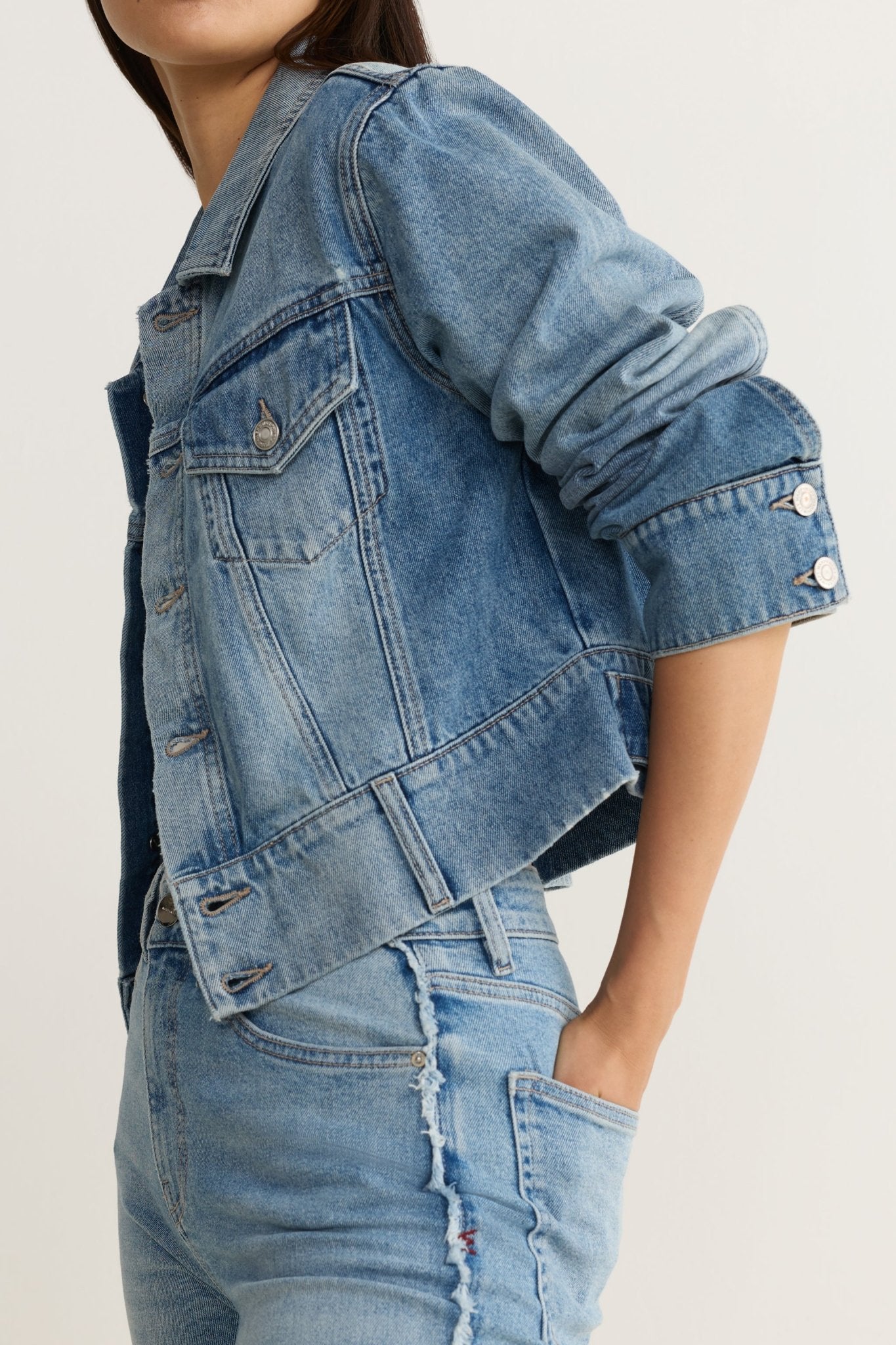 KPD Cropped Denim Jacket - happenstance.