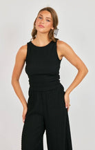 Howdy Textured Smocked Tank - happenstance.