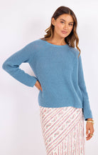 Fountain Open Back Sweater - happenstance.