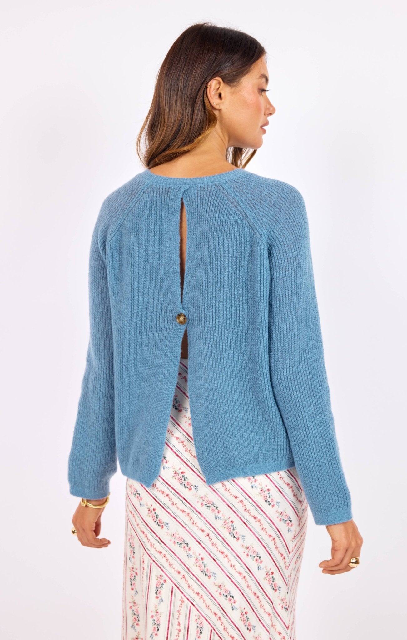 Fountain Open Back Sweater - happenstance.