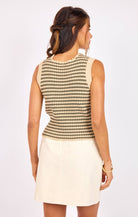 Mona Stripe Sweater Tank - happenstance.