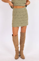 Succulent Sweater Mini Skirt - happenstance.