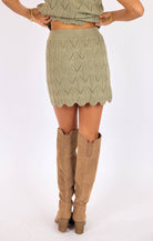 Succulent Sweater Mini Skirt - happenstance.
