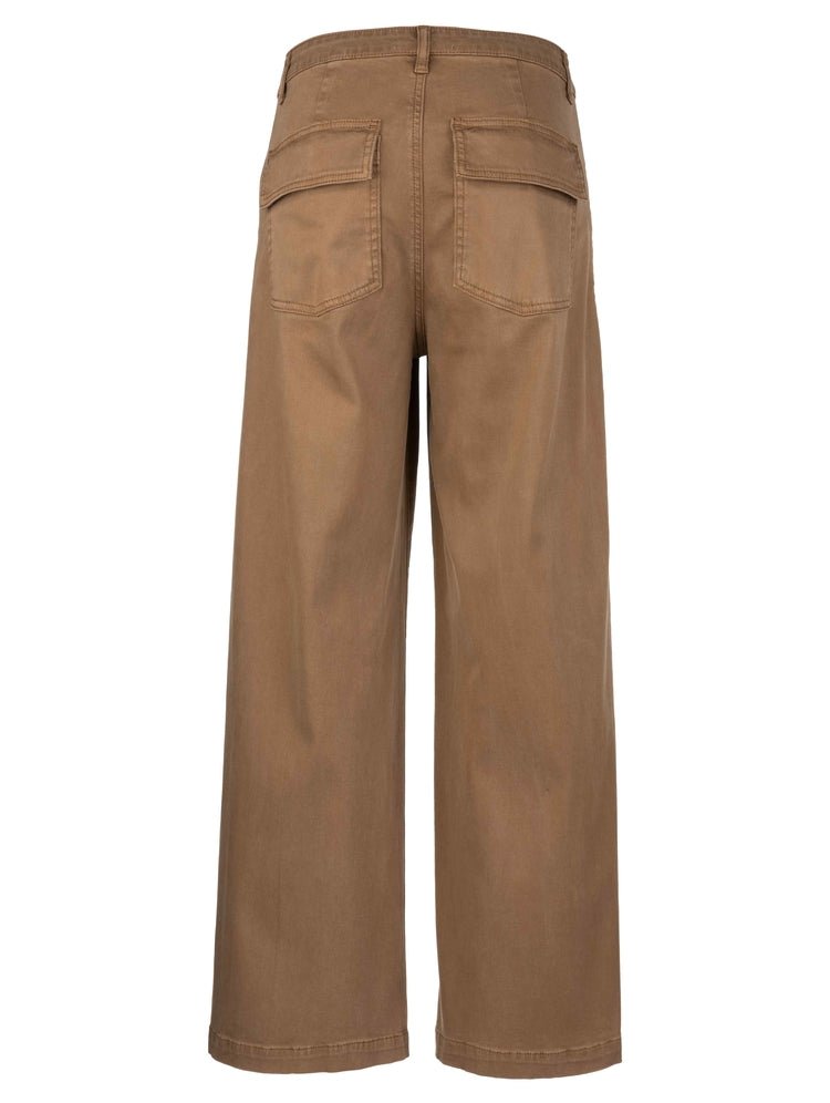 KUT from the Kloth - Meg High Rise Wide Leg - Saddle Brown - happenstance.
