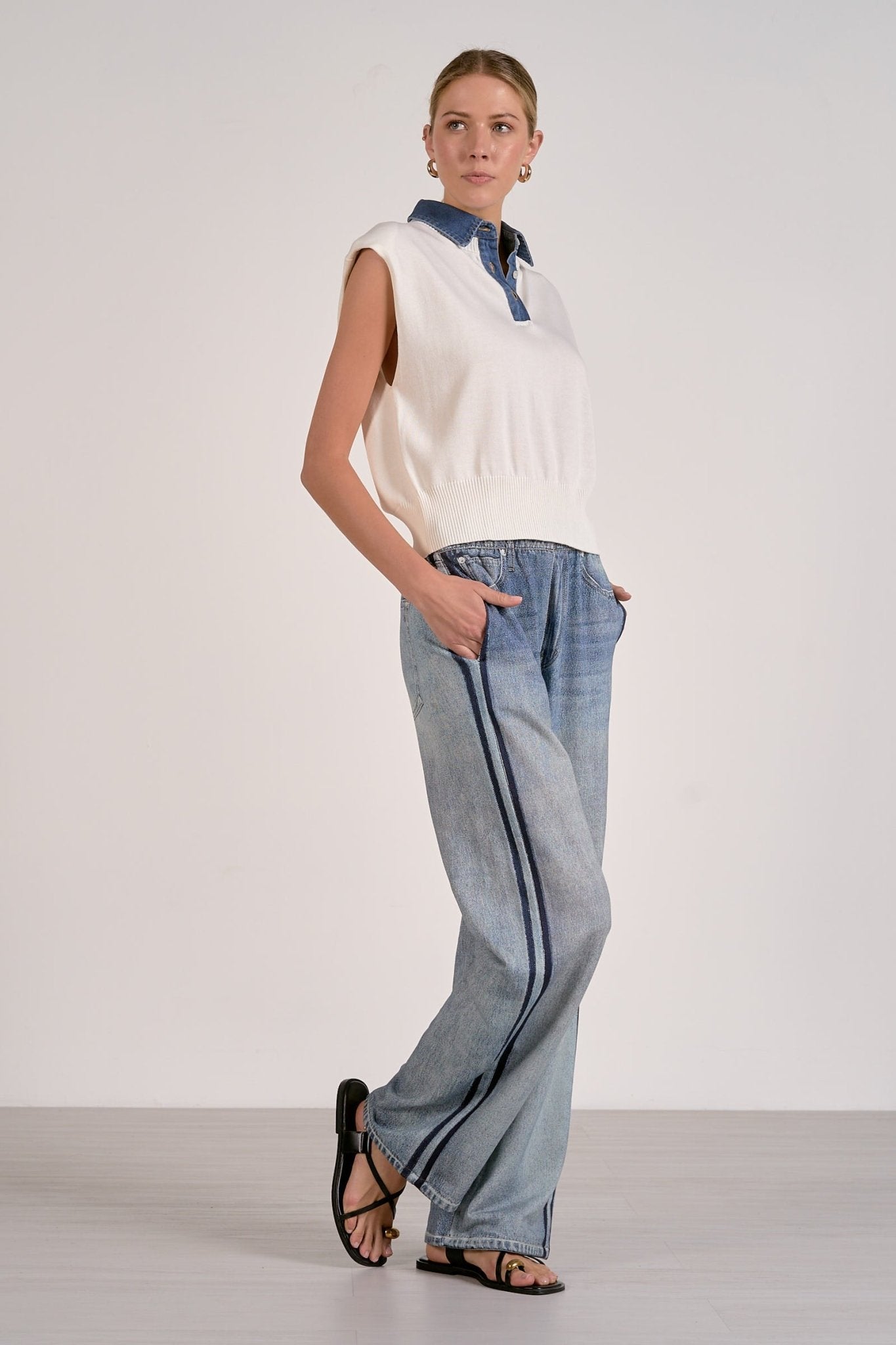 Carmen Polo Sweater Vest - happenstance.