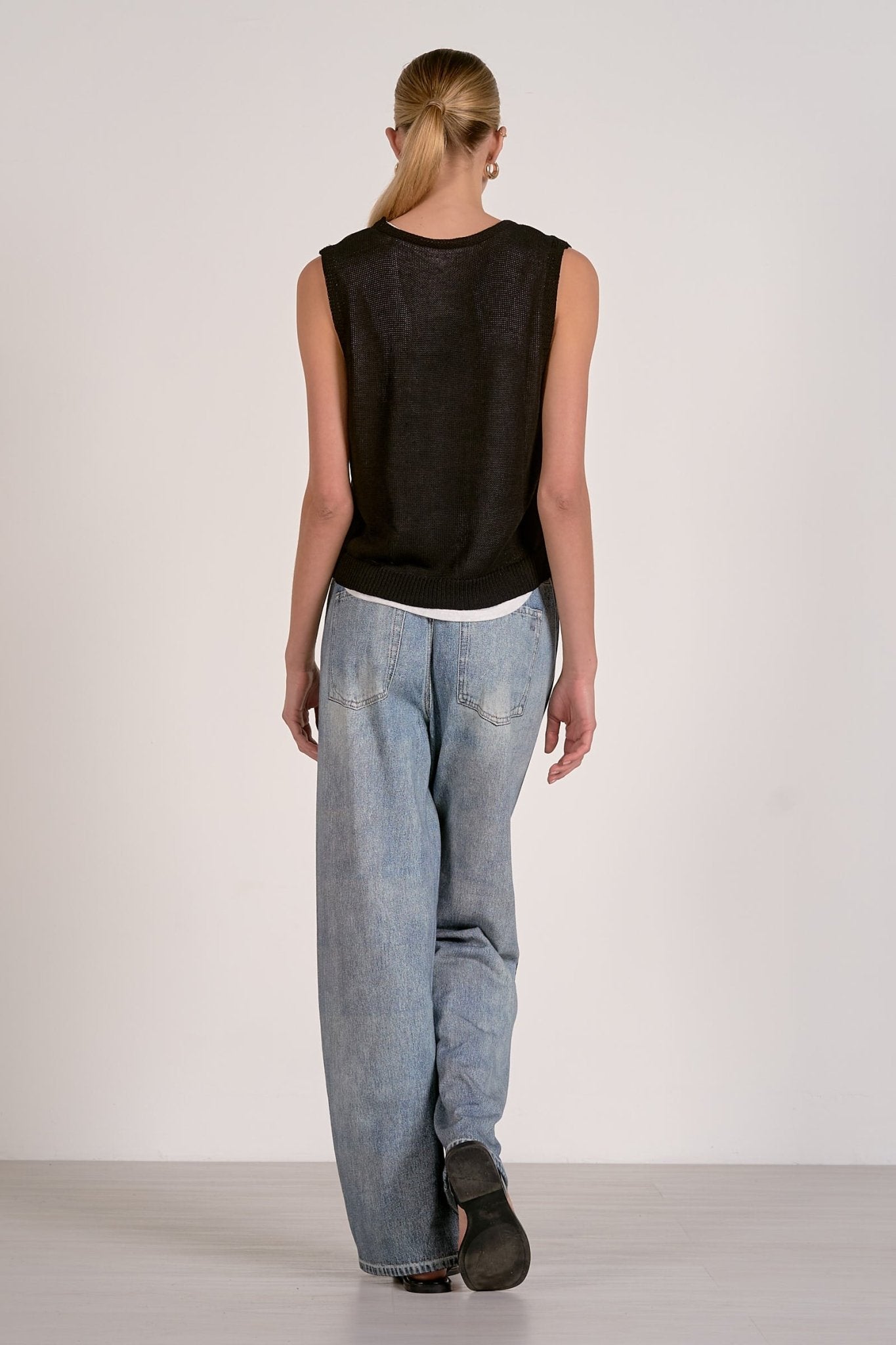 Ashlyn Layered Sweater Tank - happenstance.