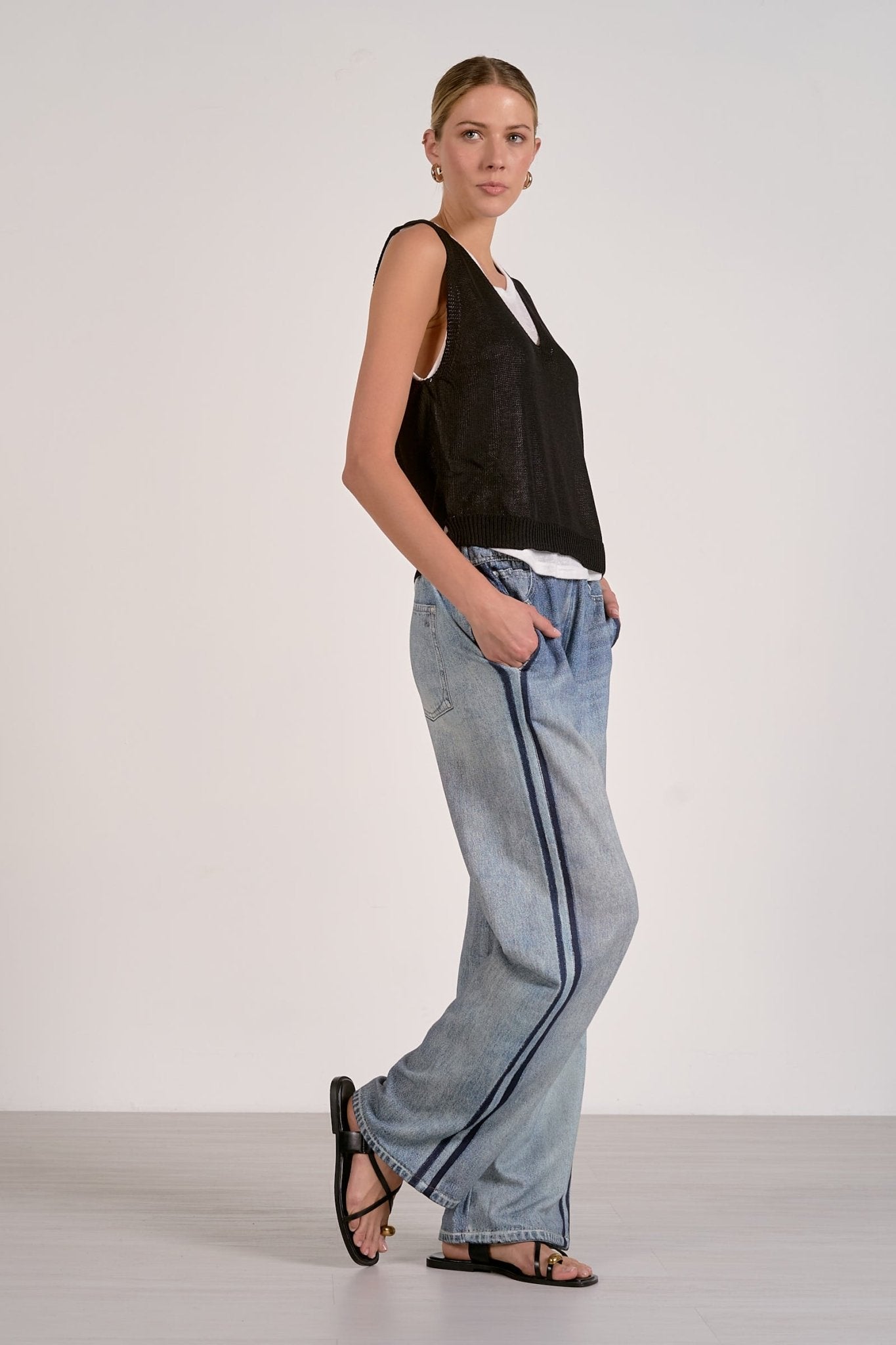 Ashlyn Layered Sweater Tank - happenstance.
