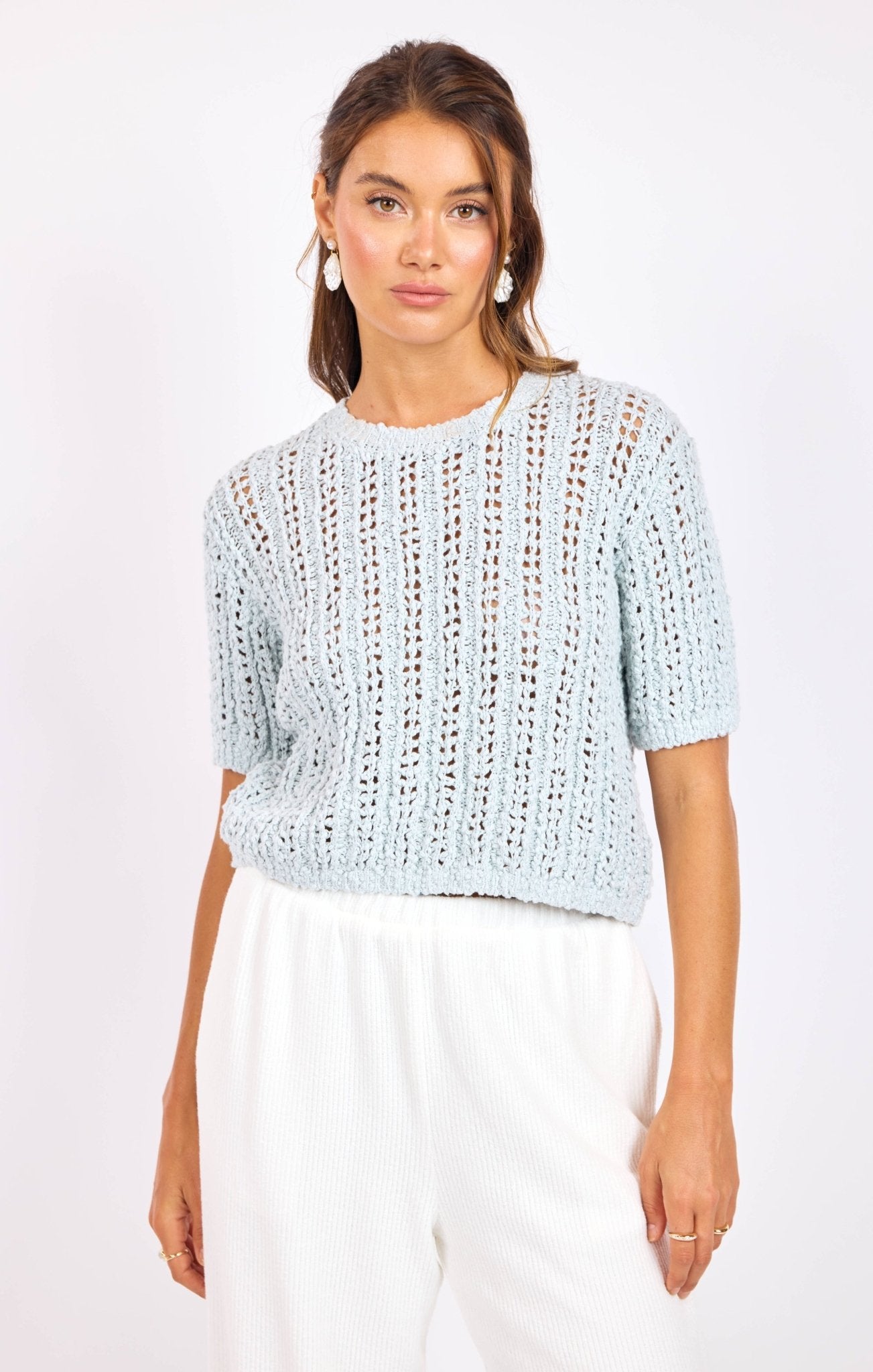 Peruse Short Sleeve Sweater - happenstance.