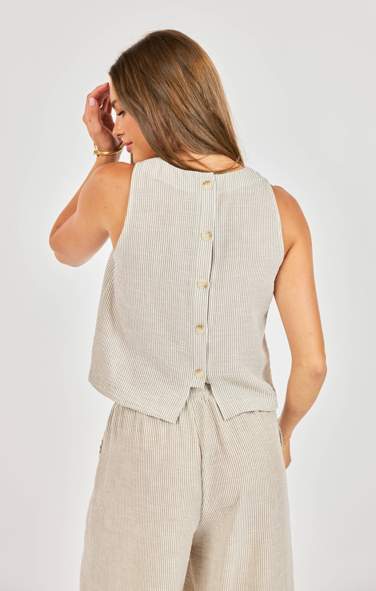 Garden Sun Button Tank - happenstance.