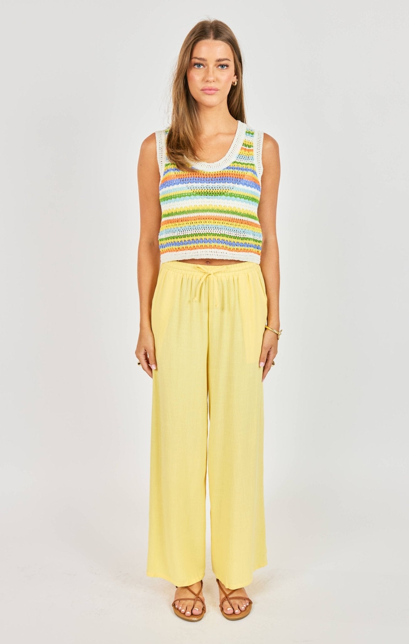 Sylvia Stripe Sweater Vest - happenstance.