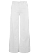 KUT from the Kloth - Meg High Rise Front Pin Tuck Wide Leg - Optic White - happenstance.