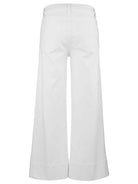KUT from the Kloth - Meg High Rise Front Pin Tuck Wide Leg - Optic White - happenstance.