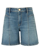 KUT from the Kloth - Hailey High Rise Short w/ Front & Back Yokes - Shine - happenstance.