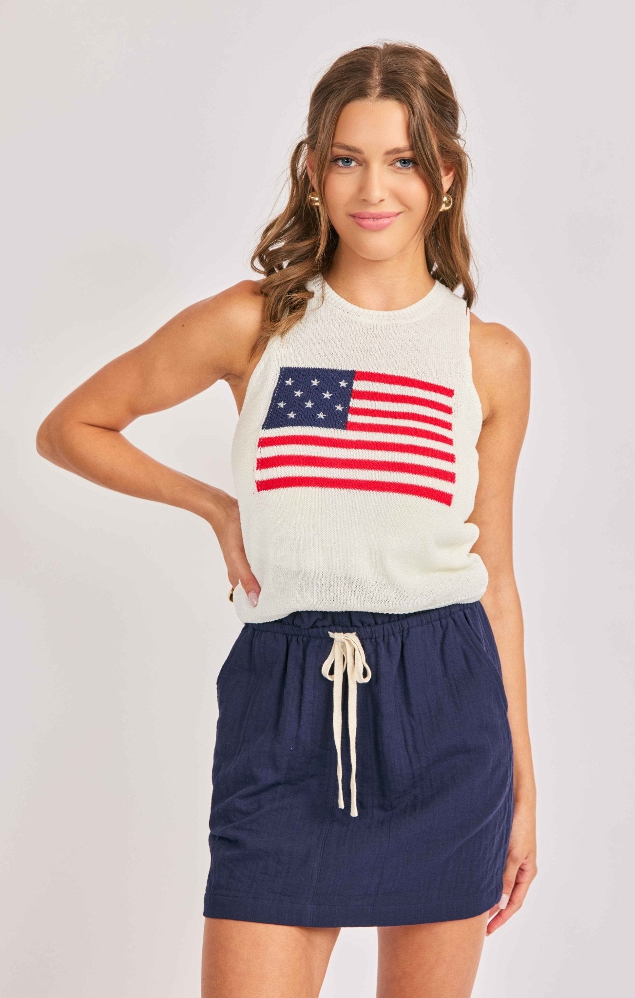 American Spirit Sweater Tank - happenstance.