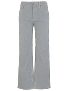 KUT from the Kloth - Kelsey High Rise Ankle Flare - Navy/Ivory - happenstance.