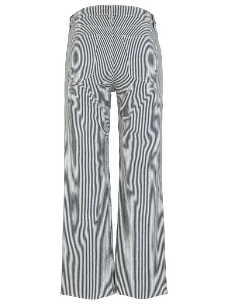 KUT from the Kloth - Kelsey High Rise Ankle Flare - Navy/Ivory - happenstance.