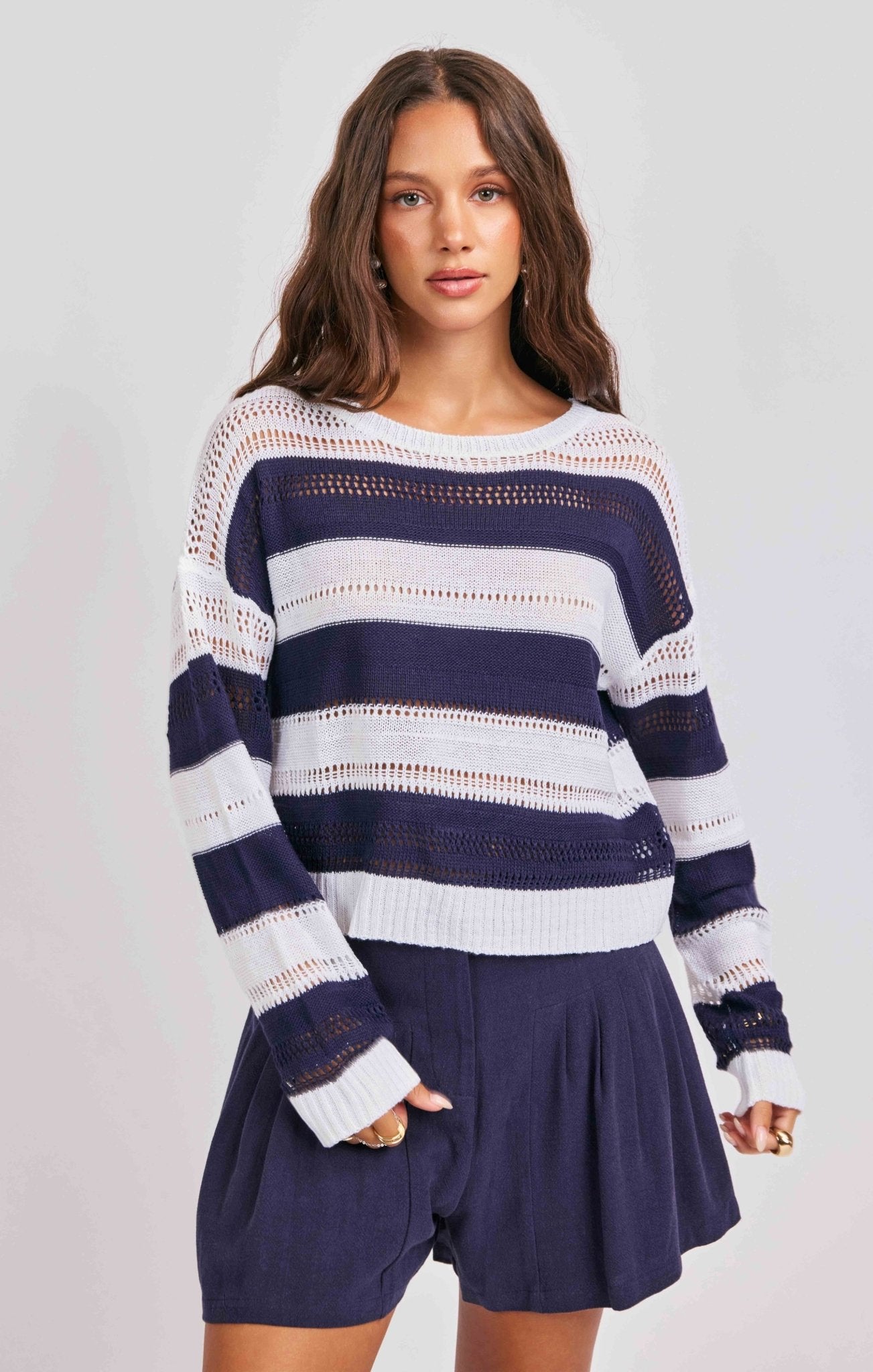 Lucia Stripe Sweater - happenstance.