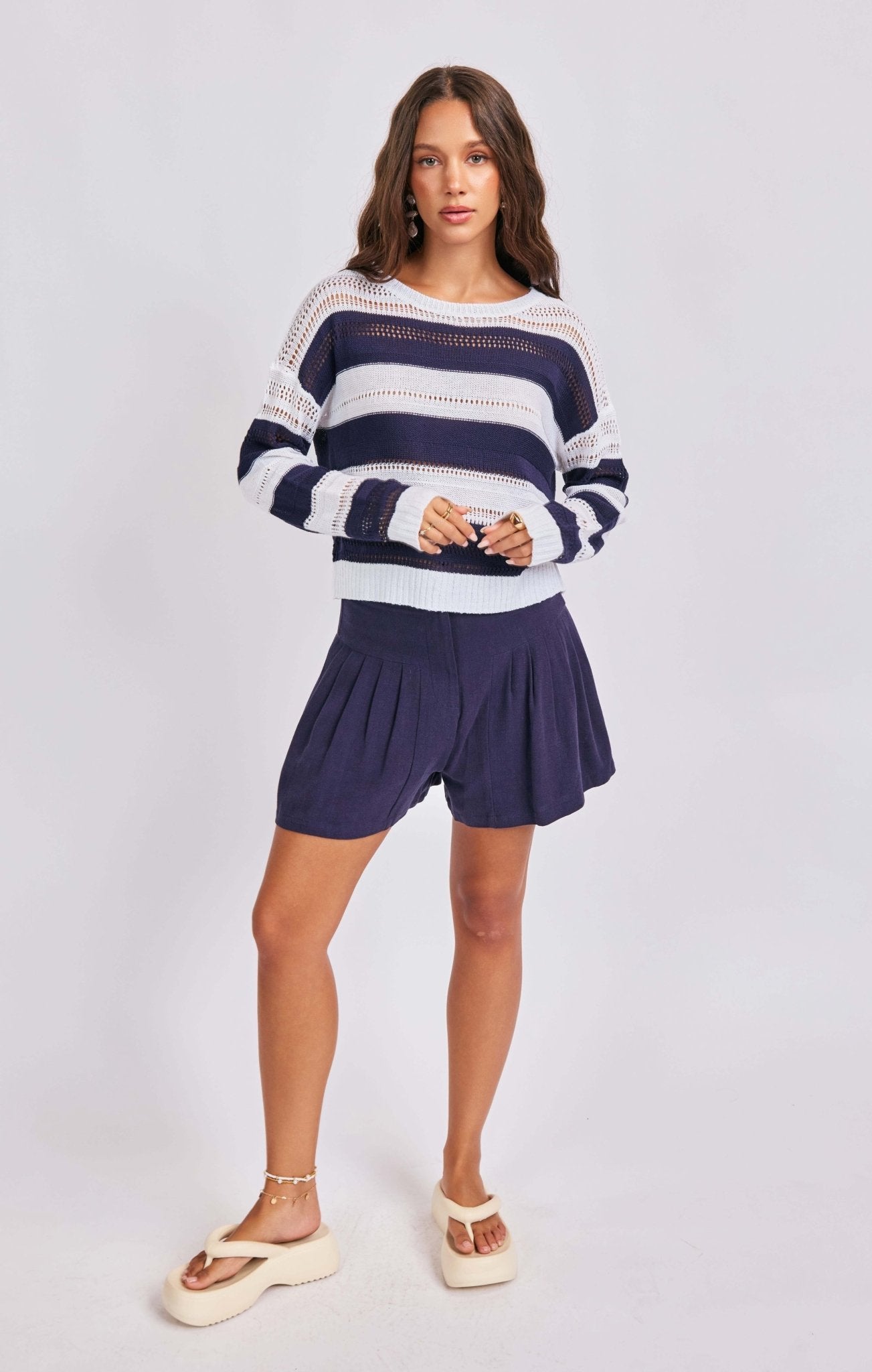 Lucia Stripe Sweater - happenstance.