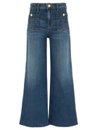 KUT from the Kloth - Meg High Rise Front Patch Pocket Wide Leg - Resolution - happenstance.