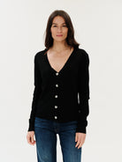 Black long sleeve cardigan 