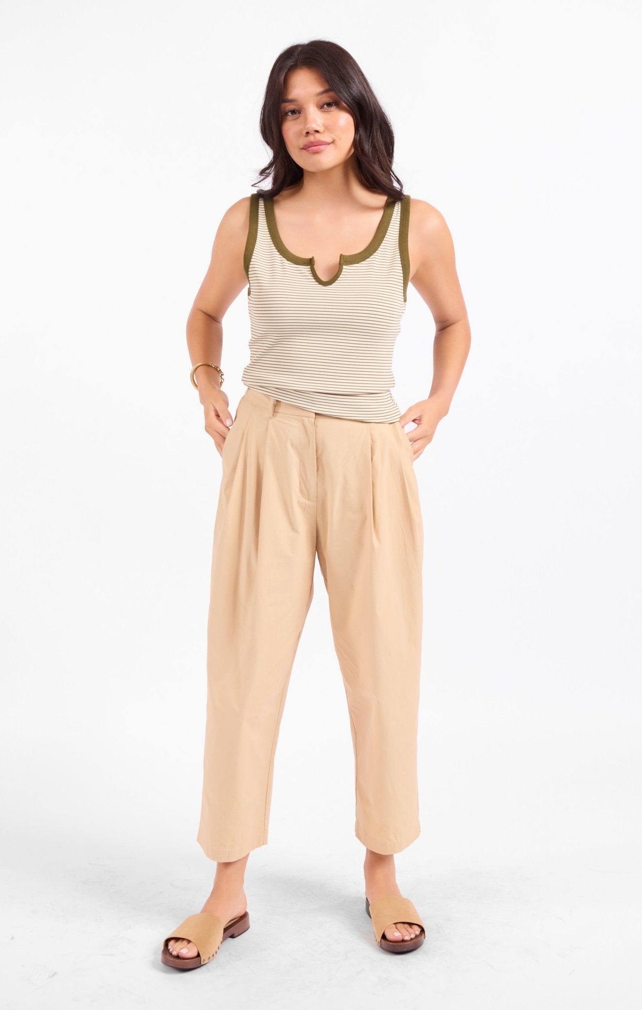 Taxi Lights Stripe Tank - happenstance.