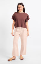 Delphine Ruffle Sleeve Top - happenstance.