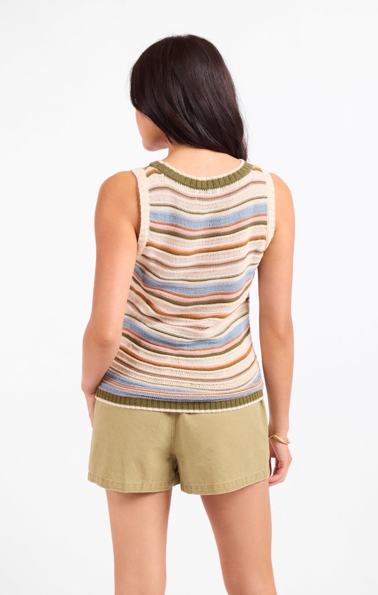 Fall Stripe Sweater Vest - happenstance.