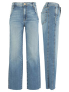 Light wash wide leg jeans