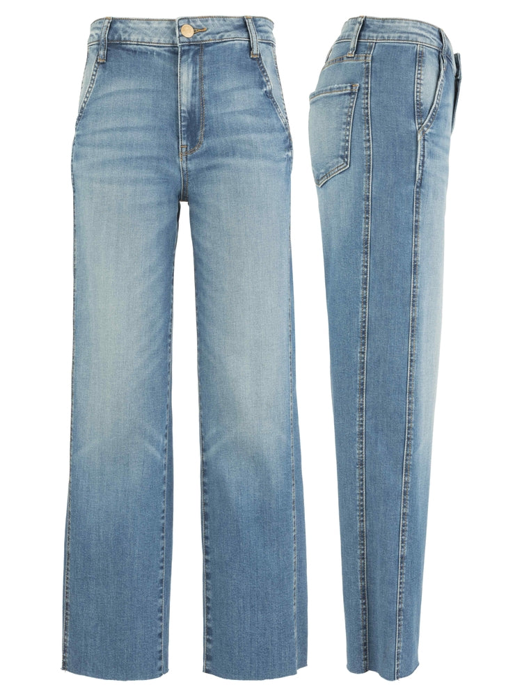 Light wash wide leg jeans